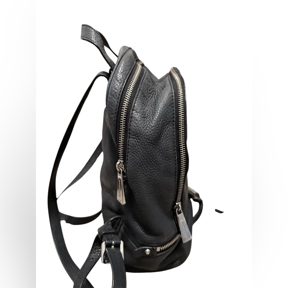 Michael Kors Rhea medium zip top leather pebbled backpack - Picture 11 of 13